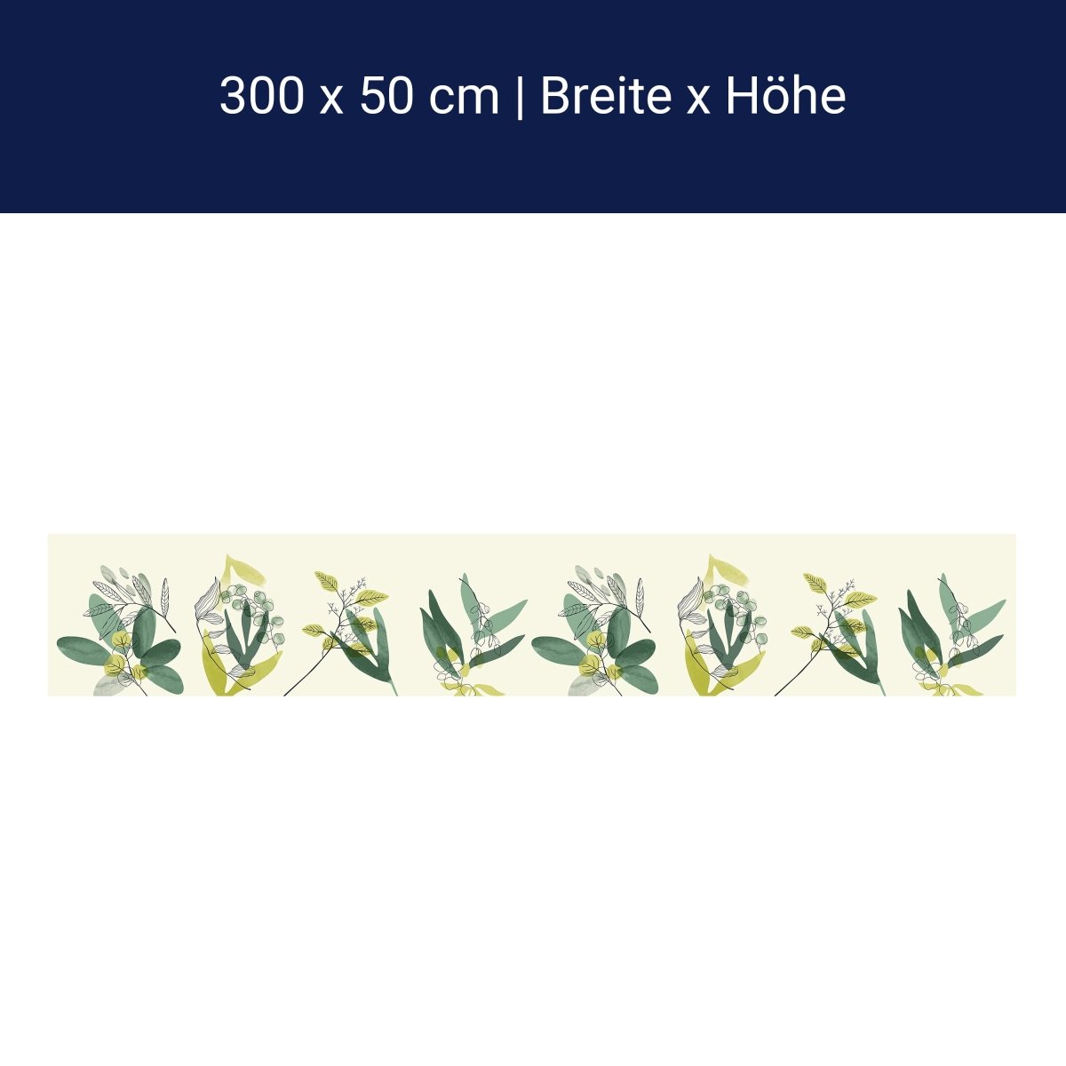 Panorama-Fototapete minimalistische Pflanzen, Kunst M0066 Panorama-Fototapete minimalistische Pflanzen, Kunst M0066