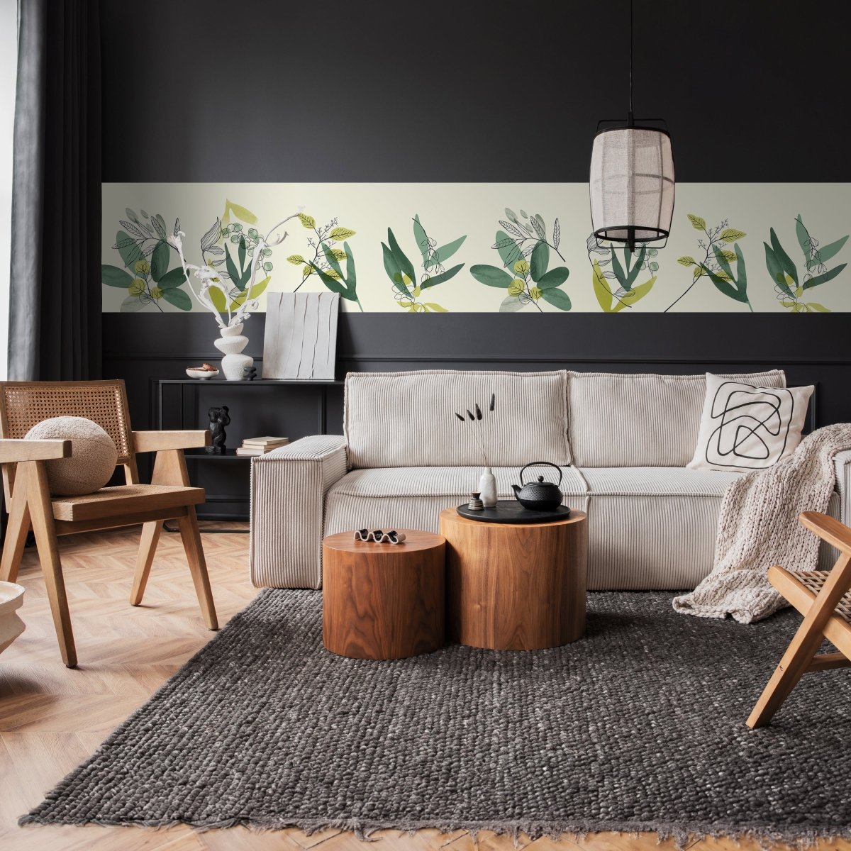 Panorama-Fototapete minimalistische Pflanzen, Kunst M0066 - Bild 2 Panorama-Fototapete minimalistische Pflanzen, Kunst M0066 - Bild 2