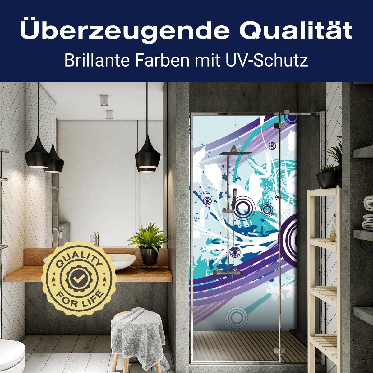 Duschwand Mandy Floral Blüten M0067 entdecken - Bild 2 Duschwand Mandy Floral Blüten M0067 entdecken - Bild 2