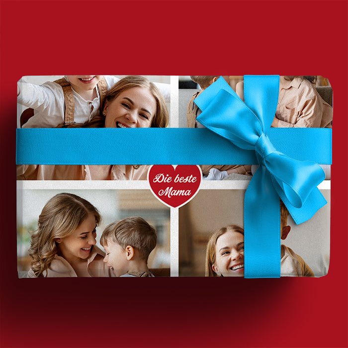 Geschenkpapier personalisiert Geschenkpapier Collage Beste Oma 4 Fotos M0067 - Bild 3 Geschenkpapier personalisiert Geschenkpapier Collage Beste Oma 4 Fotos M0067 - Bild 3