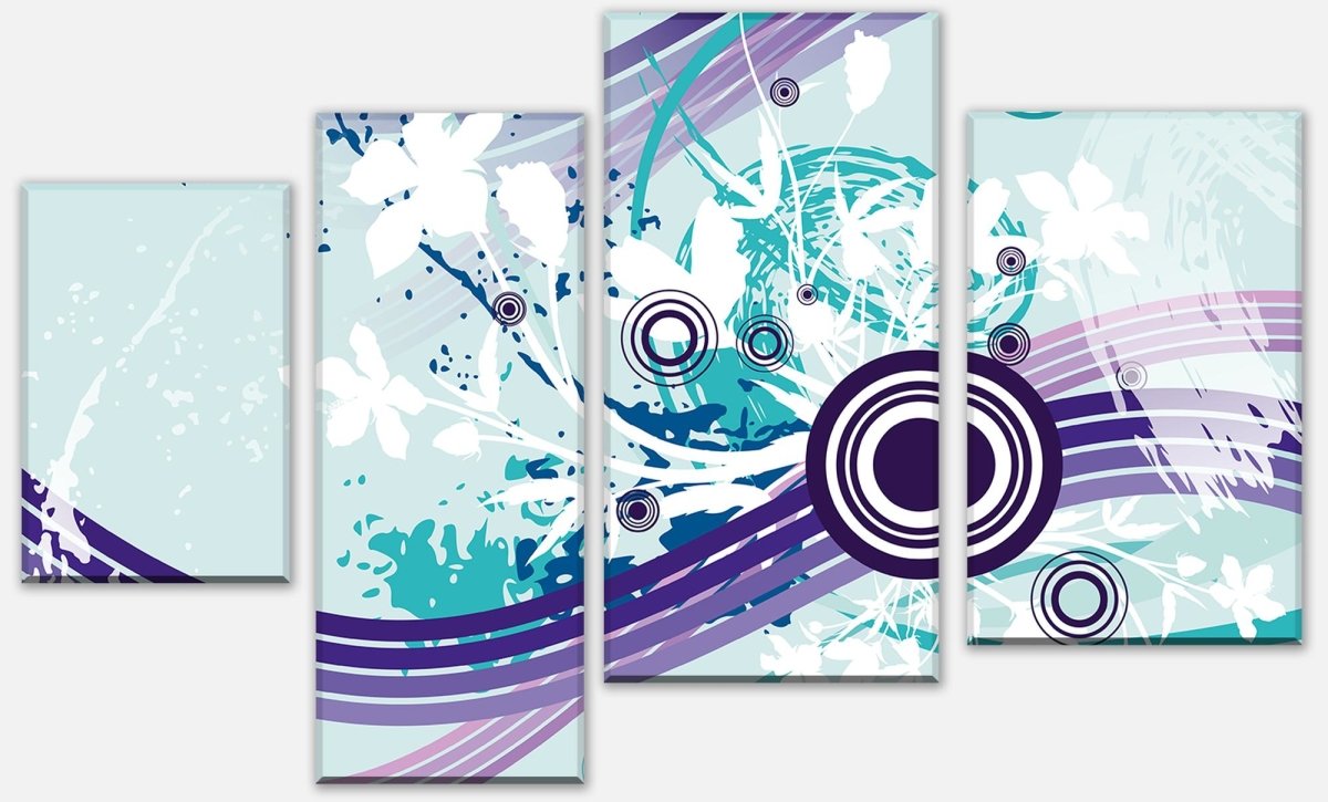 Leinwandbild Mehrteiler Mandy Floral Blüten M0067 Leinwandbild Mehrteiler Mandy Floral Blüten M0067