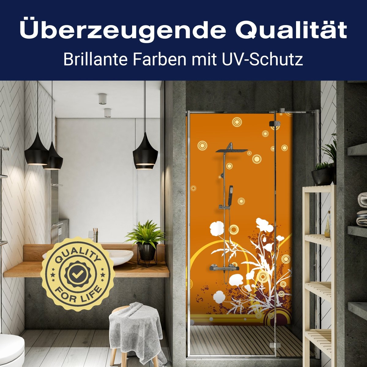 Duschwand Sandra Floral Blüten M0068 entdecken - Bild 2 Duschwand Sandra Floral Blüten M0068 entdecken - Bild 2