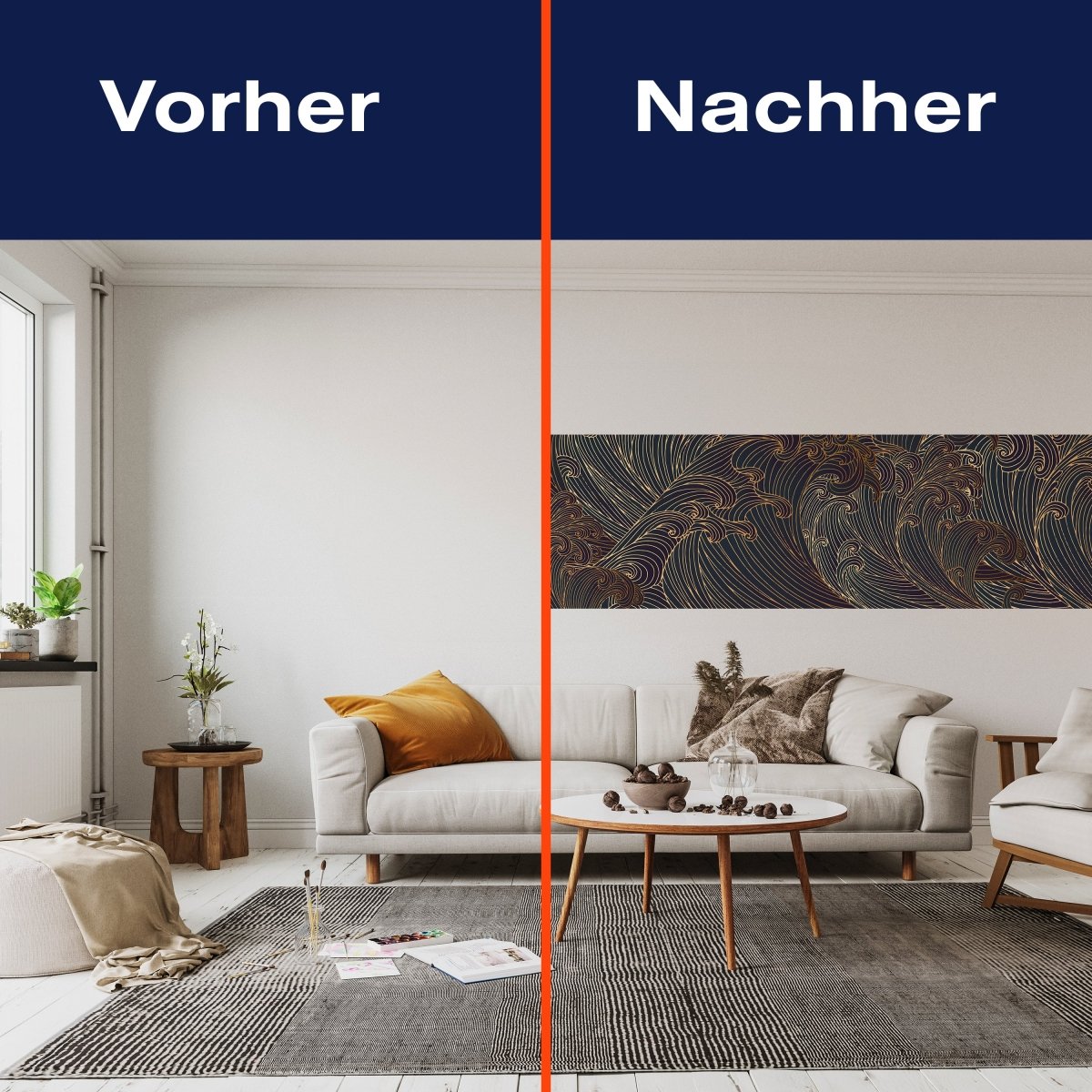 Panorama-Fototapete Grafische Wellen M0068 - Bild 3 Panorama-Fototapete Grafische Wellen M0068 - Bild 3