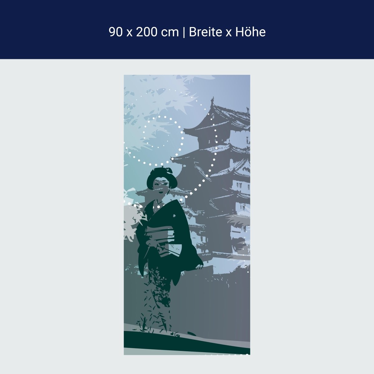 Duschwand Old Floral Asia M0069 Duschwand Old Floral Asia M0069