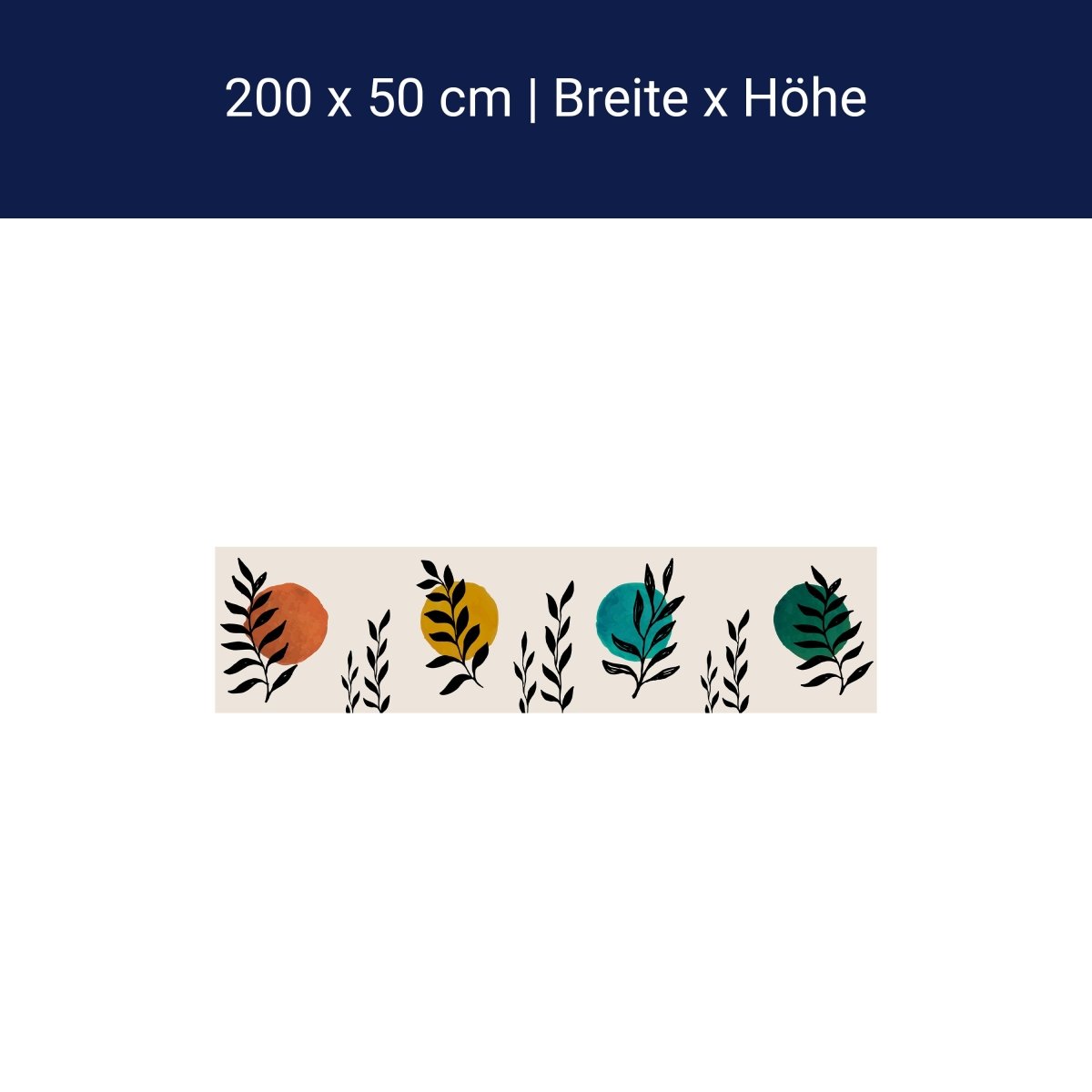 Panorama-Fototapete Minimalistische Pflanzen M0069 Panorama-Fototapete Minimalistische Pflanzen M0069