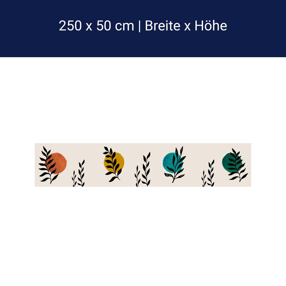 Panorama-Fototapete Minimalistische Pflanzen M0069 Panorama-Fototapete Minimalistische Pflanzen M0069