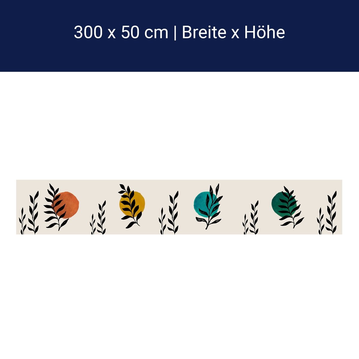 Panorama-Fototapete Minimalistische Pflanzen M0069 Panorama-Fototapete Minimalistische Pflanzen M0069