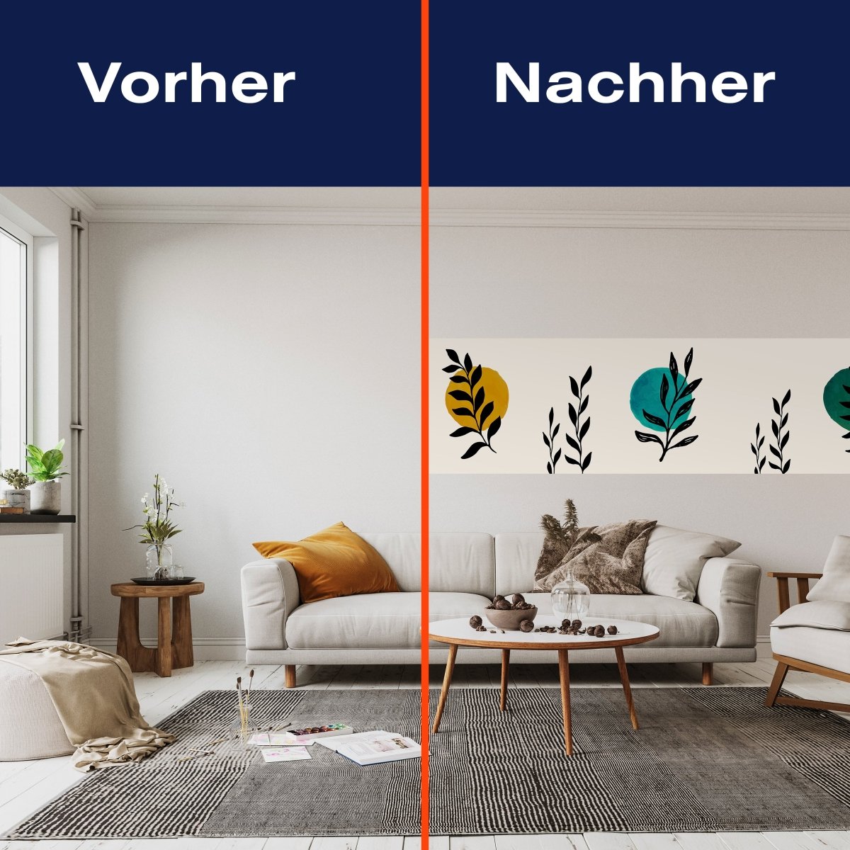 Panorama-Fototapete Minimalistische Pflanzen M0069 - Bild 3 Panorama-Fototapete Minimalistische Pflanzen M0069 - Bild 3