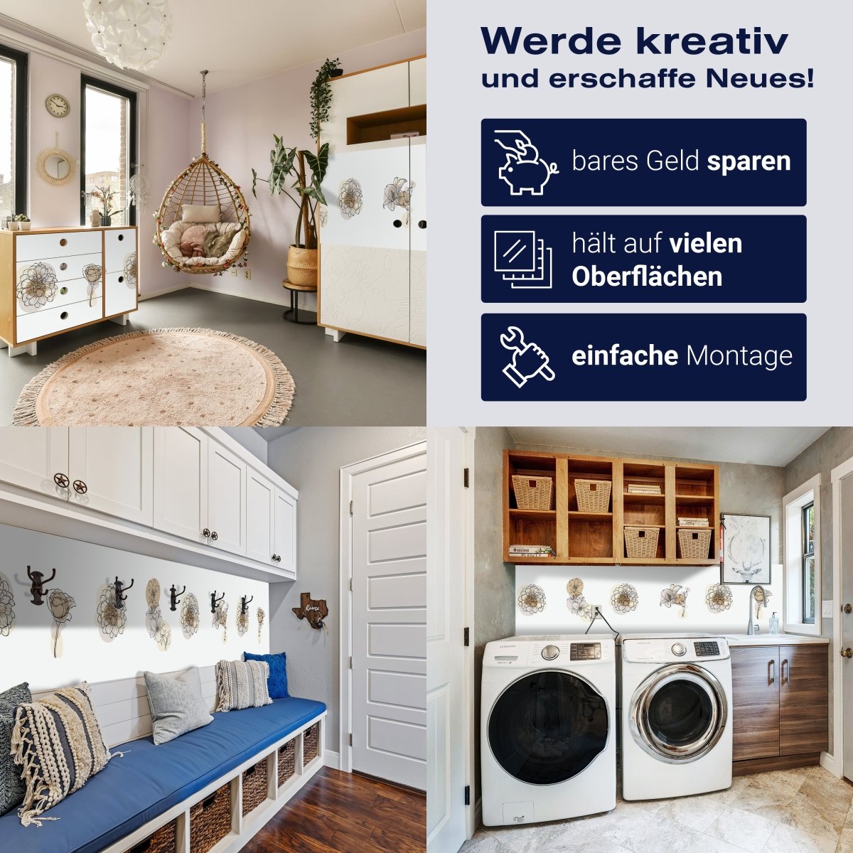 Panorama-Fototapete Grafische Blumen M0071 - Bild 7 Panorama-Fototapete Grafische Blumen M0071 - Bild 7