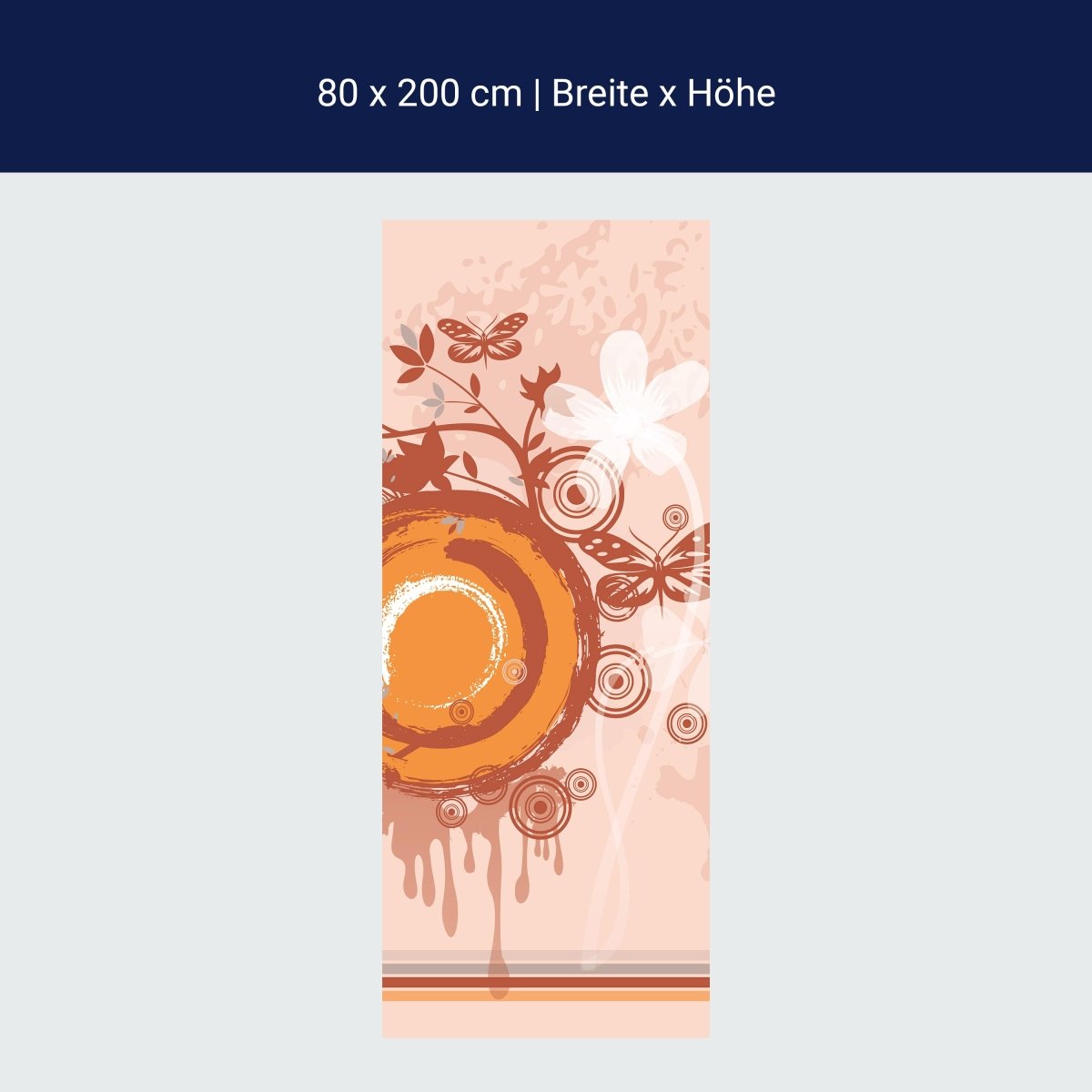 Duschwand Nude Circle Floral M0072 Duschwand Nude Circle Floral M0072