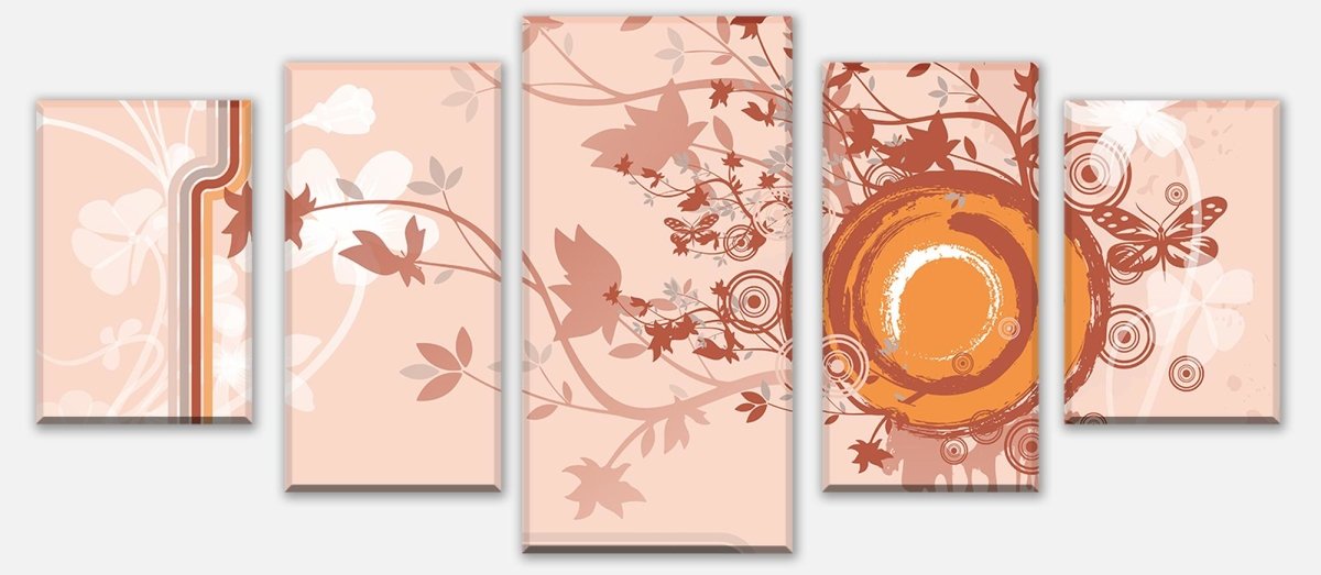 Leinwandbild Mehrteiler Nude Circle Floral M0072 entdecken - Bild 1 Leinwandbild Mehrteiler Nude Circle Floral M0072 entdecken - Bild 1