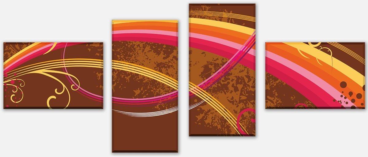 Leinwandbild Mehrteiler Life Colours Floral M0073 Leinwandbild Mehrteiler Life Colours Floral M0073