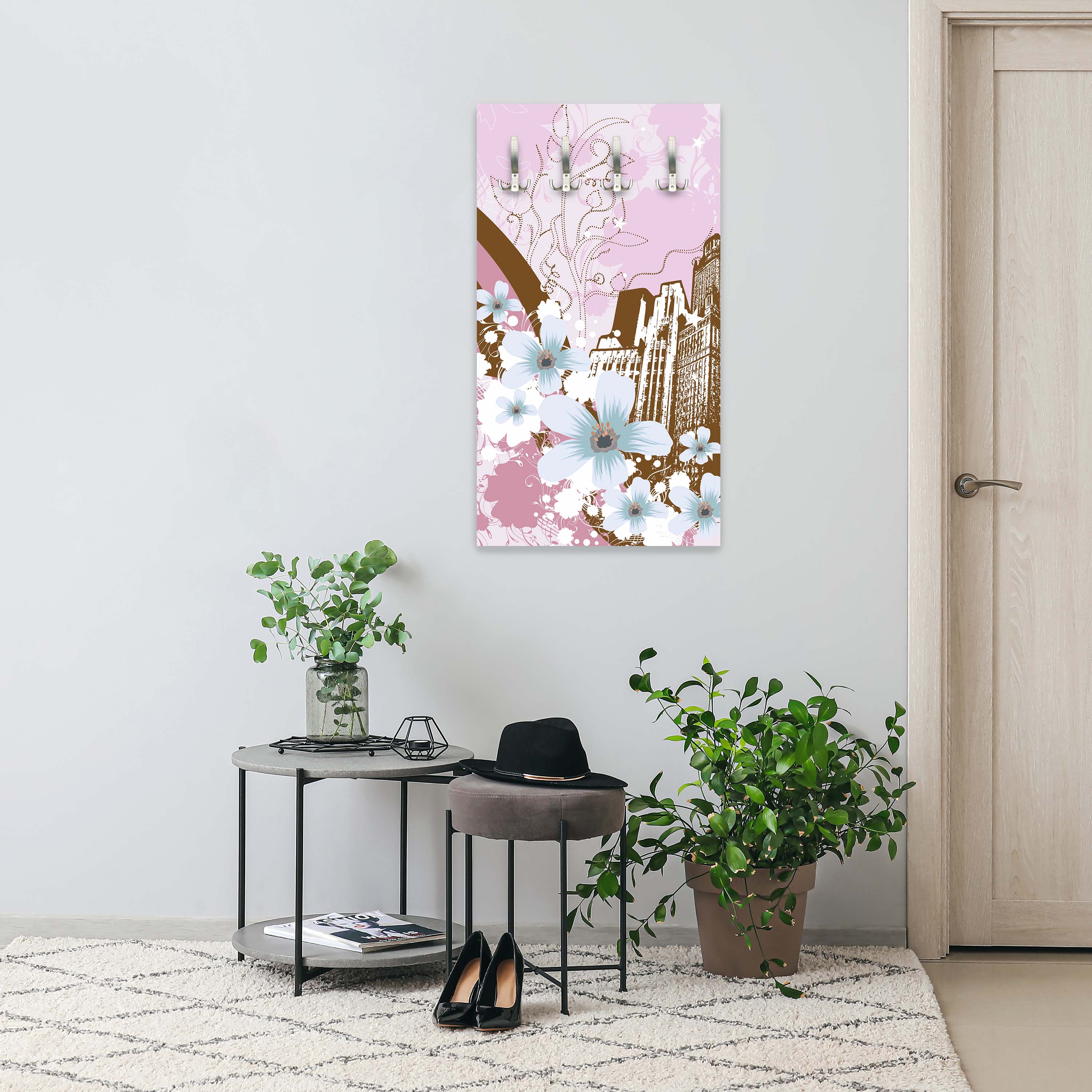 Garderobe Urban Flower Grunge M0075 entdecken - Bild 2 Garderobe Urban Flower Grunge M0075 entdecken - Bild 2