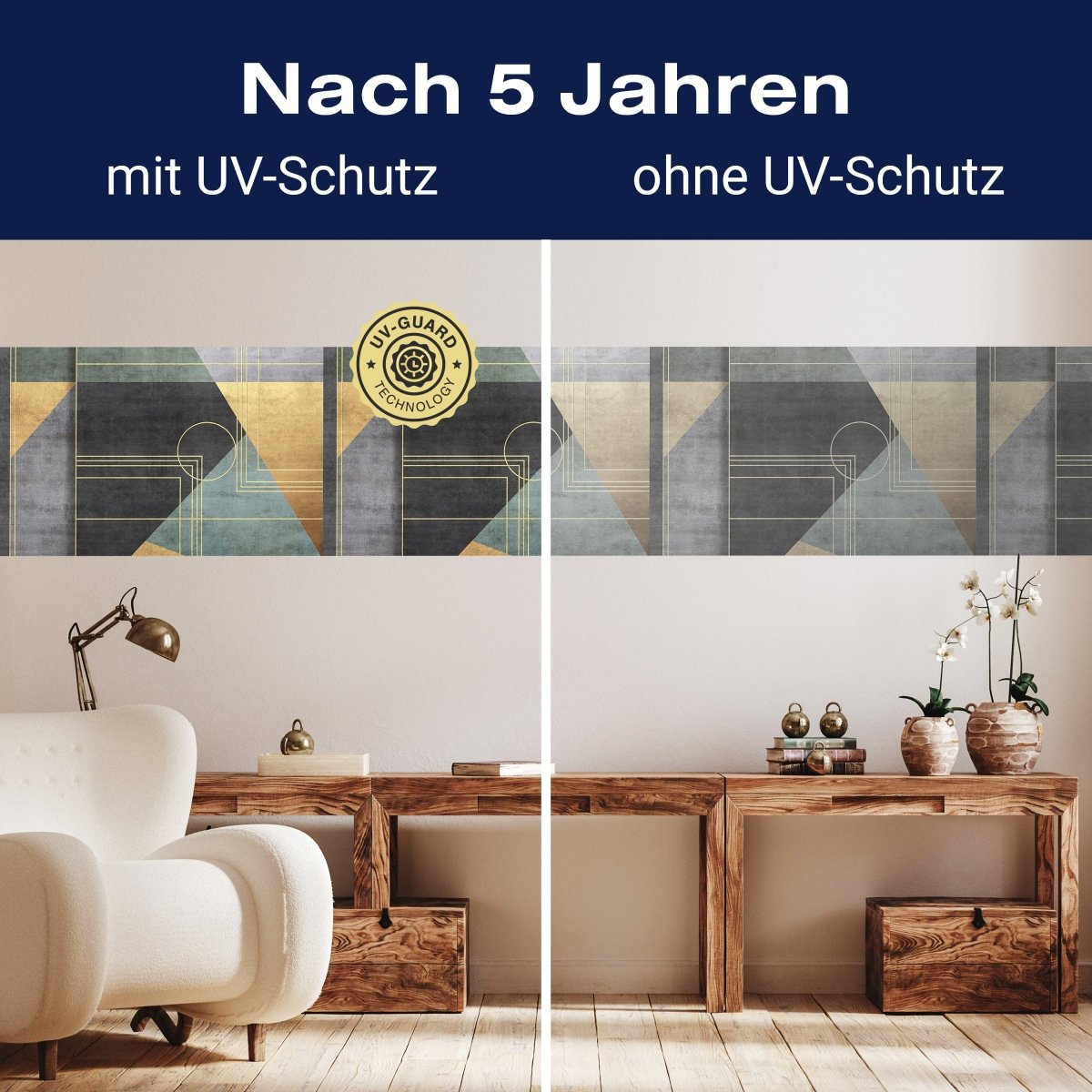 Panorama-Fototapete Geometrisches Muster, Art Deko Stil M0075 - Bild 9 Panorama-Fototapete Geometrisches Muster, Art Deko Stil M0075 - Bild 9