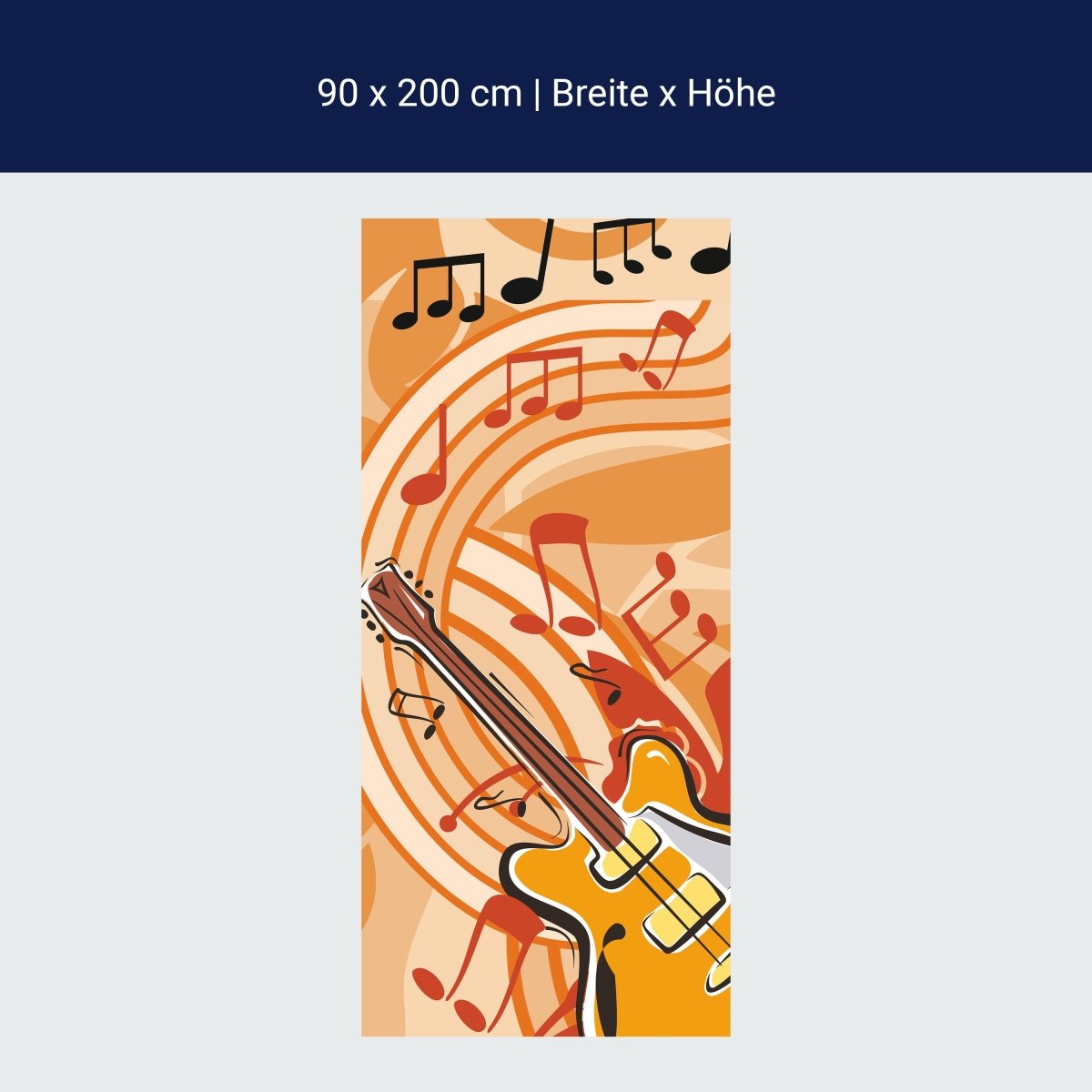 Duschwand Musik Gitarre Grunge M0076 Duschwand Musik Gitarre Grunge M0076