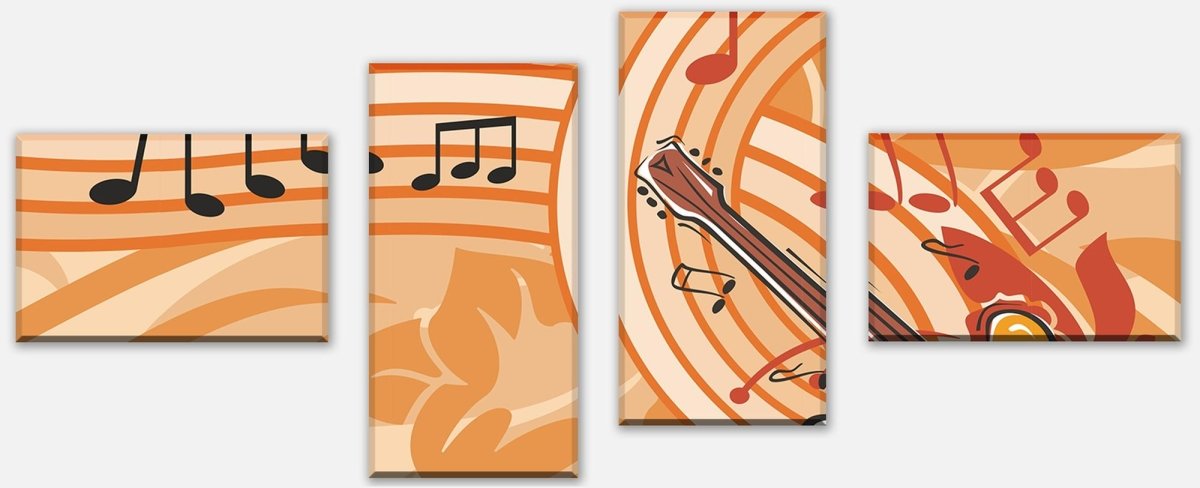 Leinwandbild Mehrteiler Musik Gitarre Grunge M0076 Leinwandbild Mehrteiler Musik Gitarre Grunge M0076