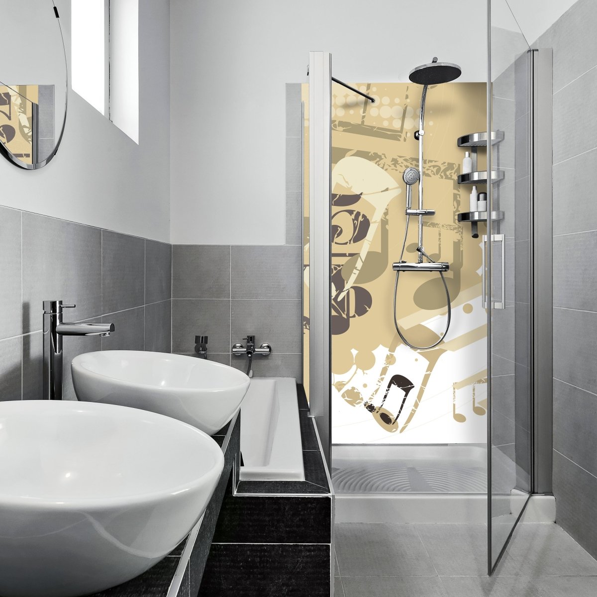 Duschwand Musik Hobby M0077 entdecken - Bild 1 Duschwand Musik Hobby M0077 entdecken - Bild 1