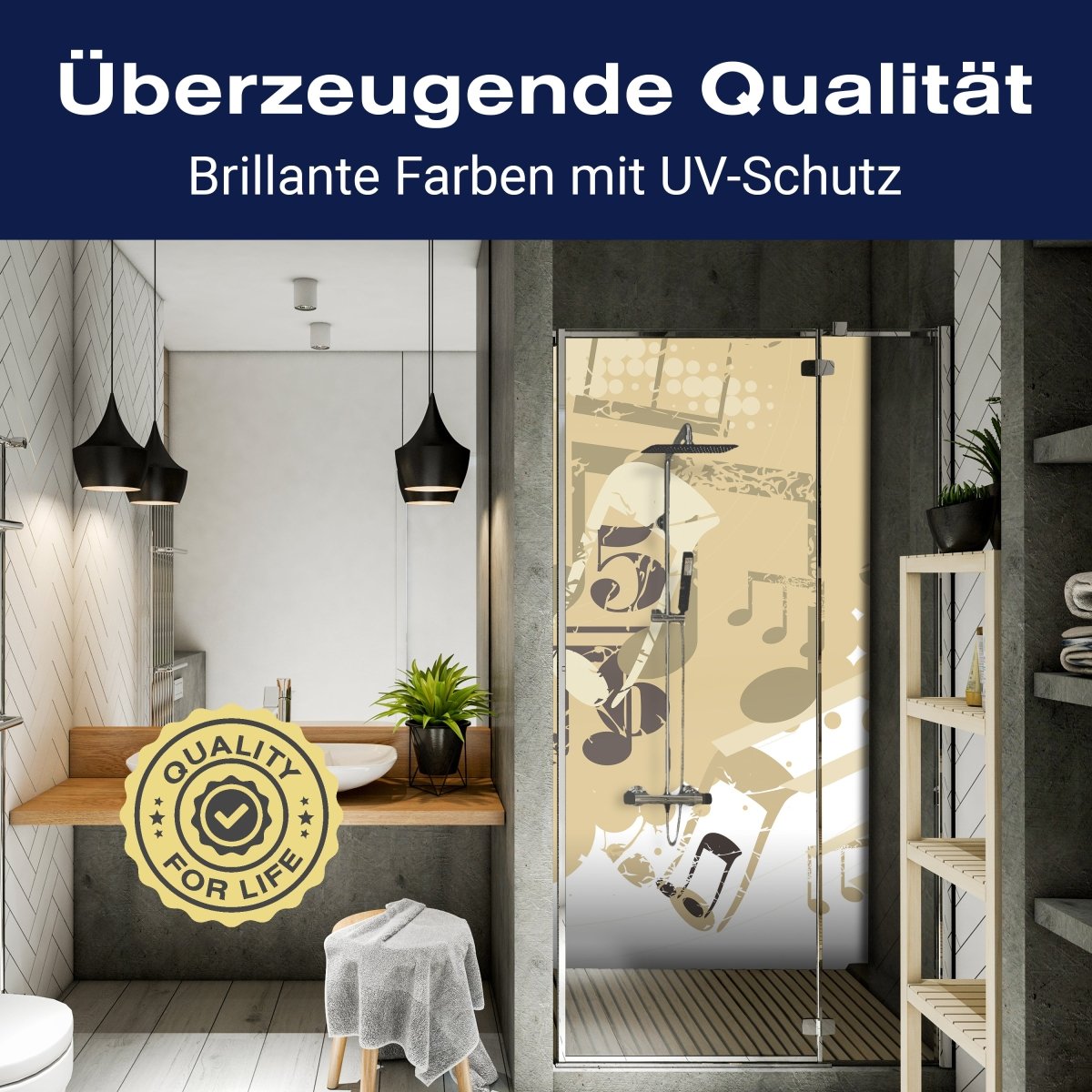 Duschwand Musik Hobby M0077 entdecken - Bild 2 Duschwand Musik Hobby M0077 entdecken - Bild 2