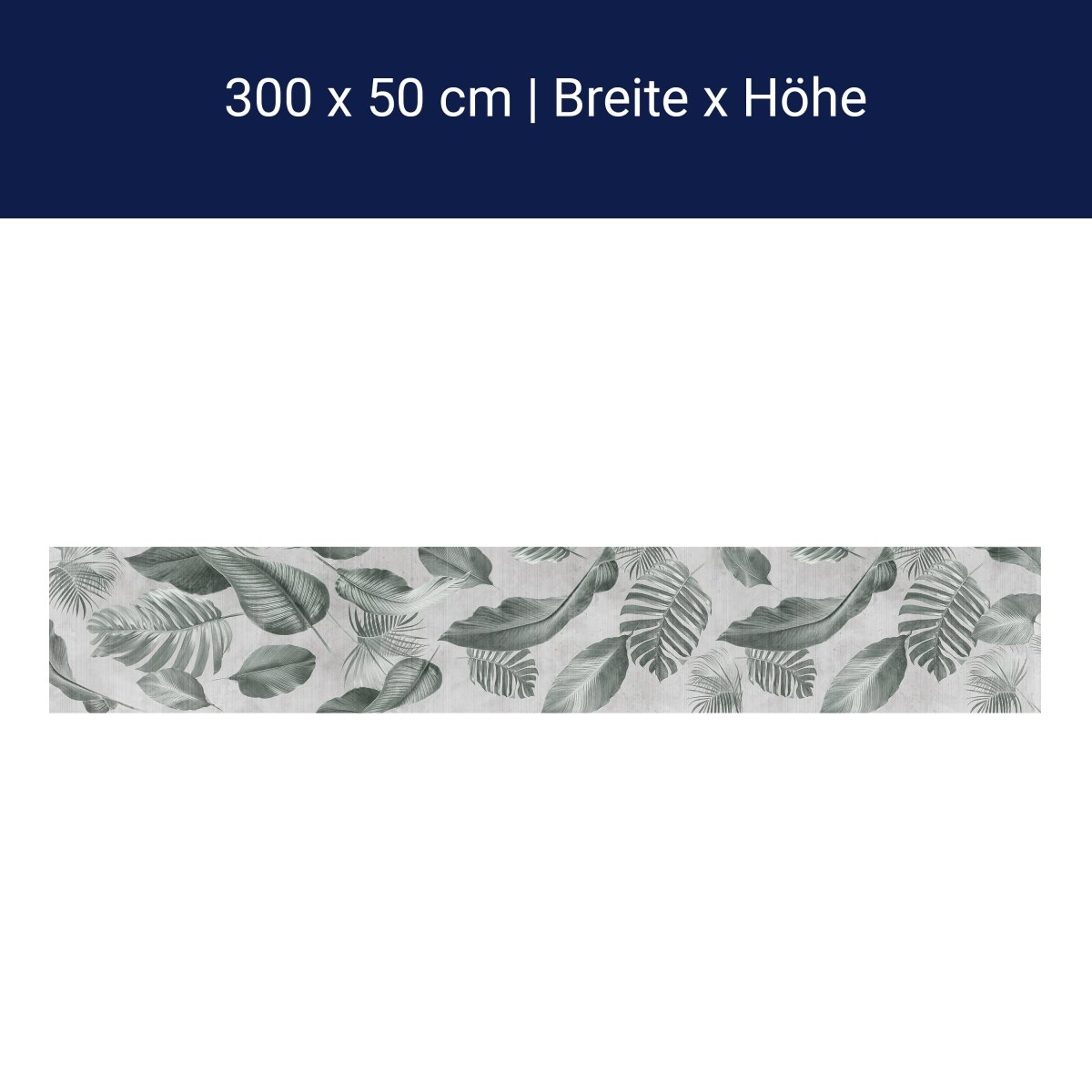 Panorama-Fototapete Tropische Blätter, Vintage M0077 Panorama-Fototapete Tropische Blätter, Vintage M0077