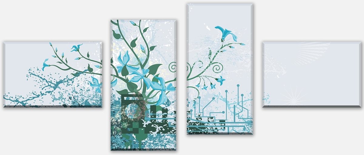 Leinwandbild Mehrteiler Luisa Blüten M0078 Leinwandbild Mehrteiler Luisa Blüten M0078