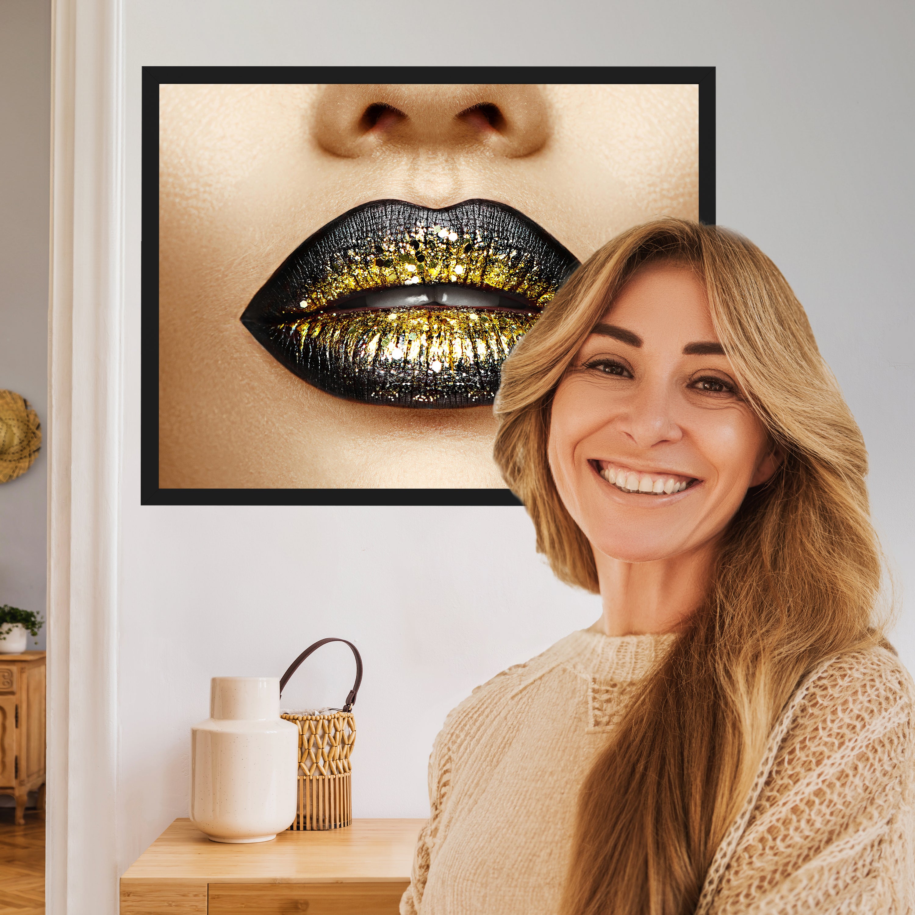 wandmotiv24 Poster, Poster - Gold - M0078 - Bild 2 wandmotiv24 Poster, Poster - Gold - M0078 - Bild 2