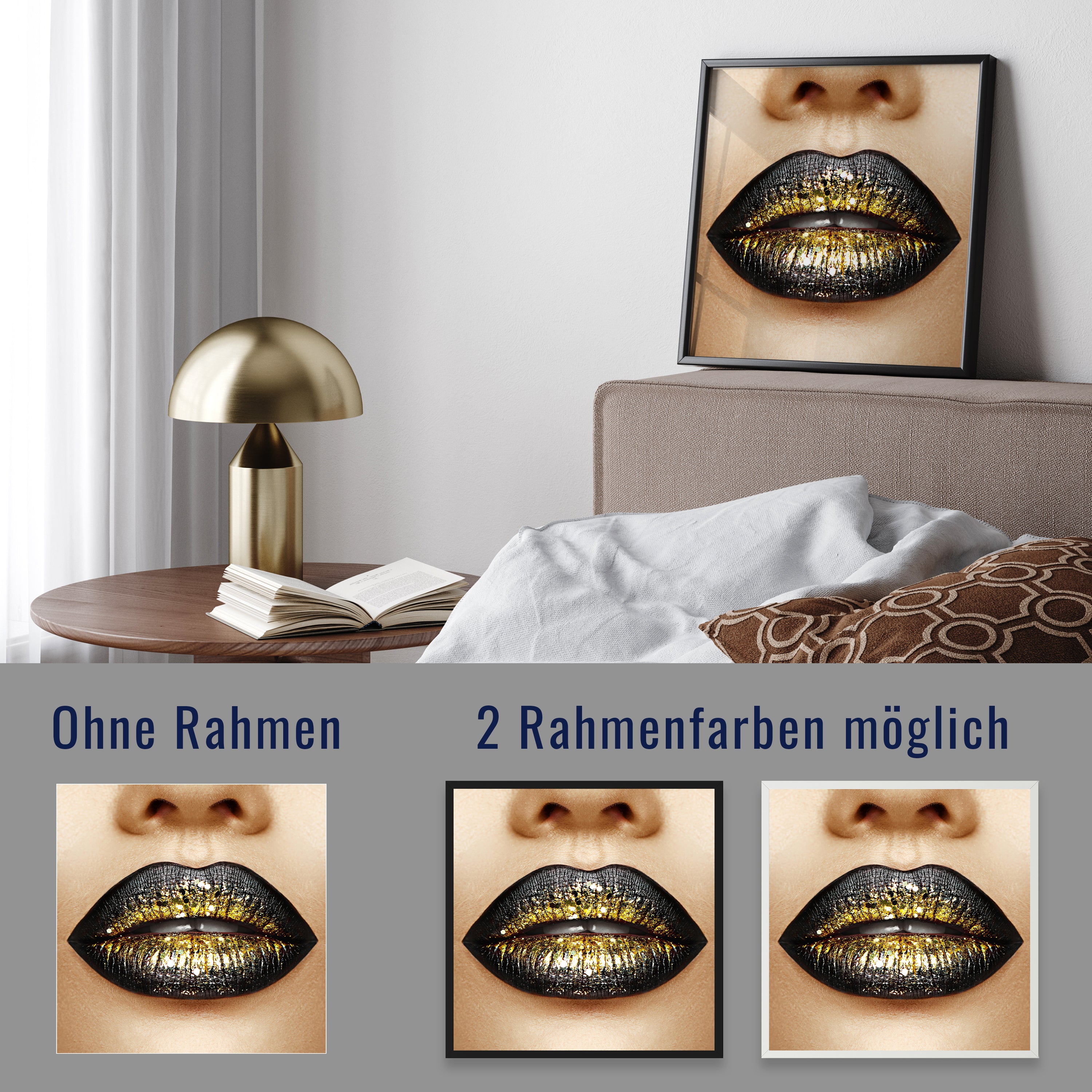 wandmotiv24 Poster, Poster - Gold - M0078 - Bild 4 wandmotiv24 Poster, Poster - Gold - M0078 - Bild 4