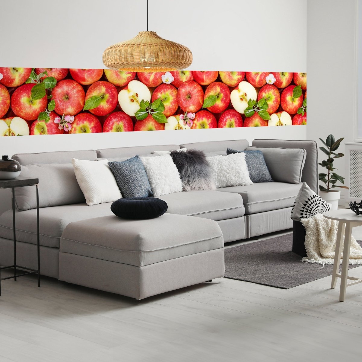 Panorama-Fototapete rote Äpfel M0078 - Bild 1 Panorama-Fototapete rote Äpfel M0078 - Bild 1