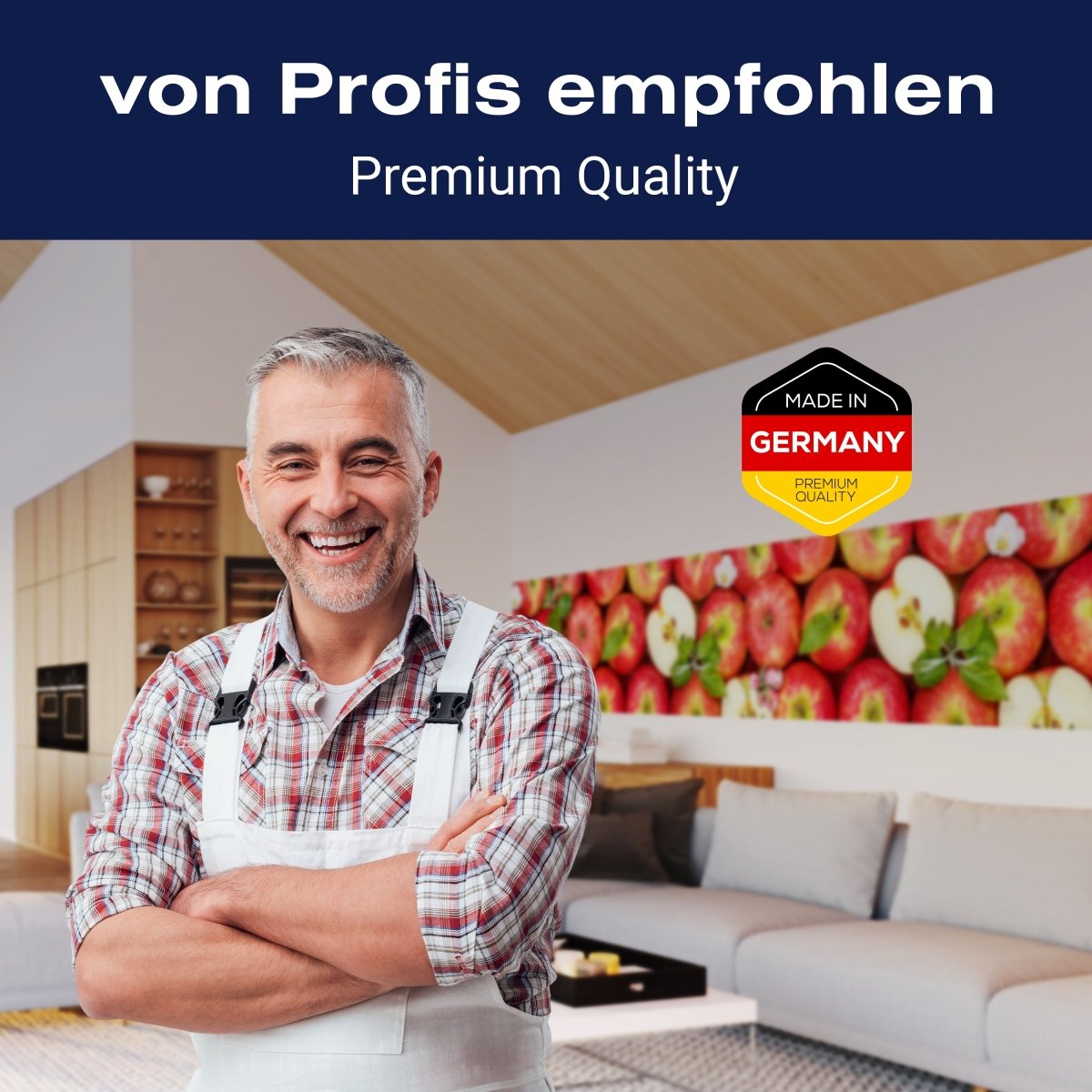 Panorama-Fototapete rote Äpfel M0078 - Bild 5 Panorama-Fototapete rote Äpfel M0078 - Bild 5