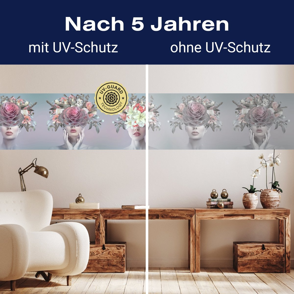 Panorama-Fototapete Collage, Frauen, Blumen M0079 - Bild 9 Panorama-Fototapete Collage, Frauen, Blumen M0079 - Bild 9