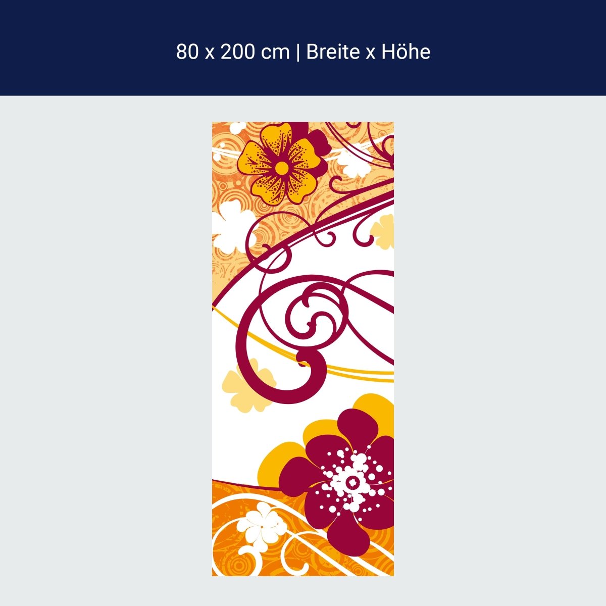 Duschwand Friederike Blüten M0080 Duschwand Friederike Blüten M0080