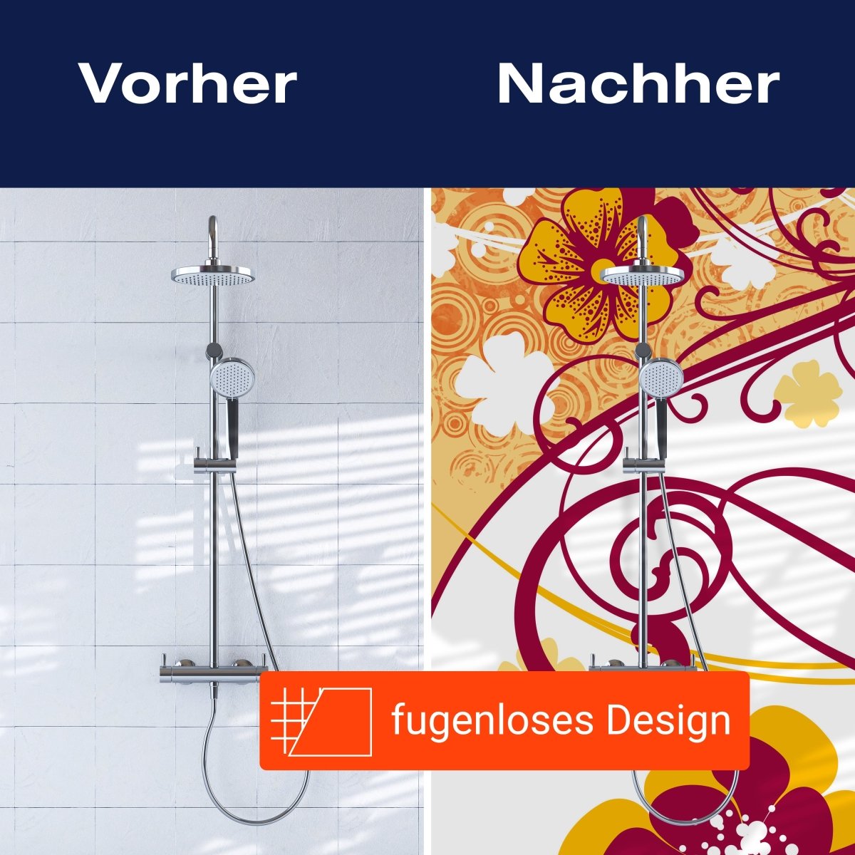 Duschwand Friederike Blüten M0080 entdecken - Bild 9 Duschwand Friederike Blüten M0080 entdecken - Bild 9