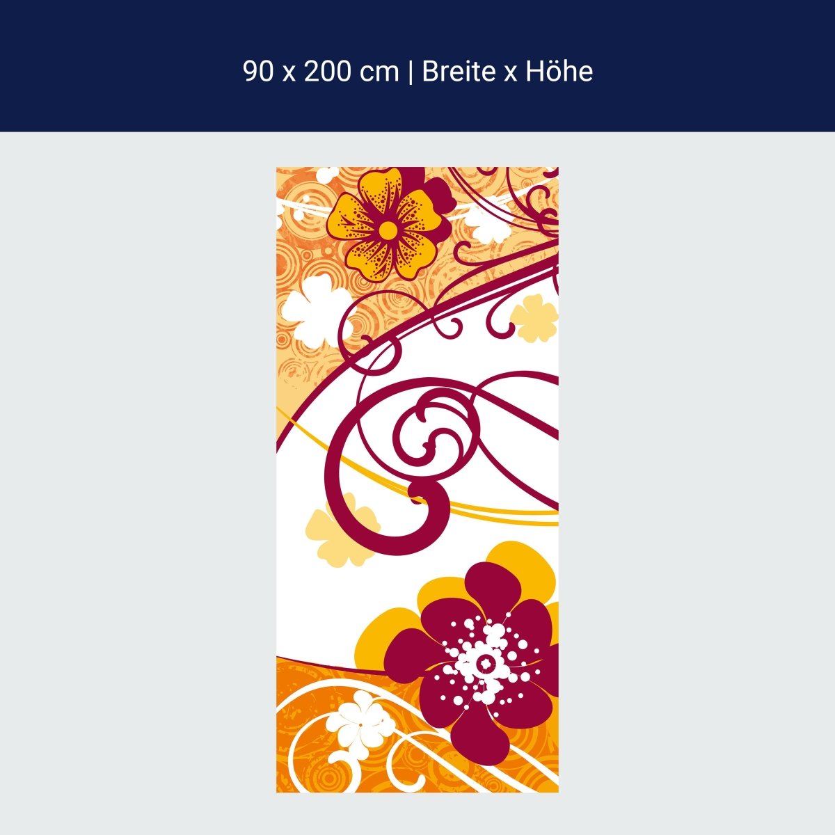 Duschwand Friederike Blüten M0080 Duschwand Friederike Blüten M0080