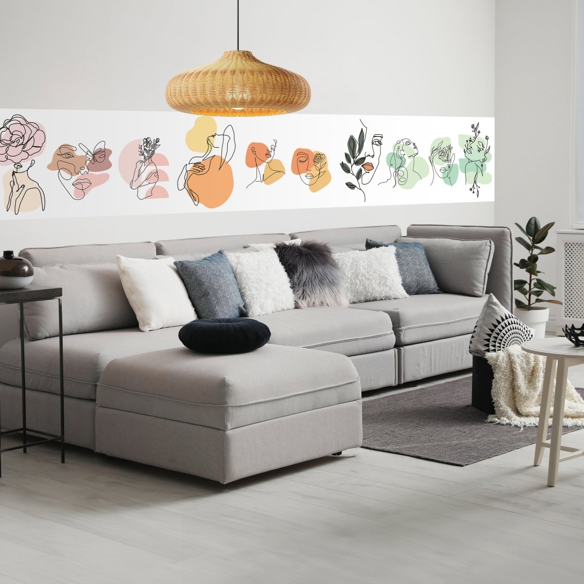 Panorama-Fototapete Minimalistisches Gesicht M0080 - Bild 1 Panorama-Fototapete Minimalistisches Gesicht M0080 - Bild 1