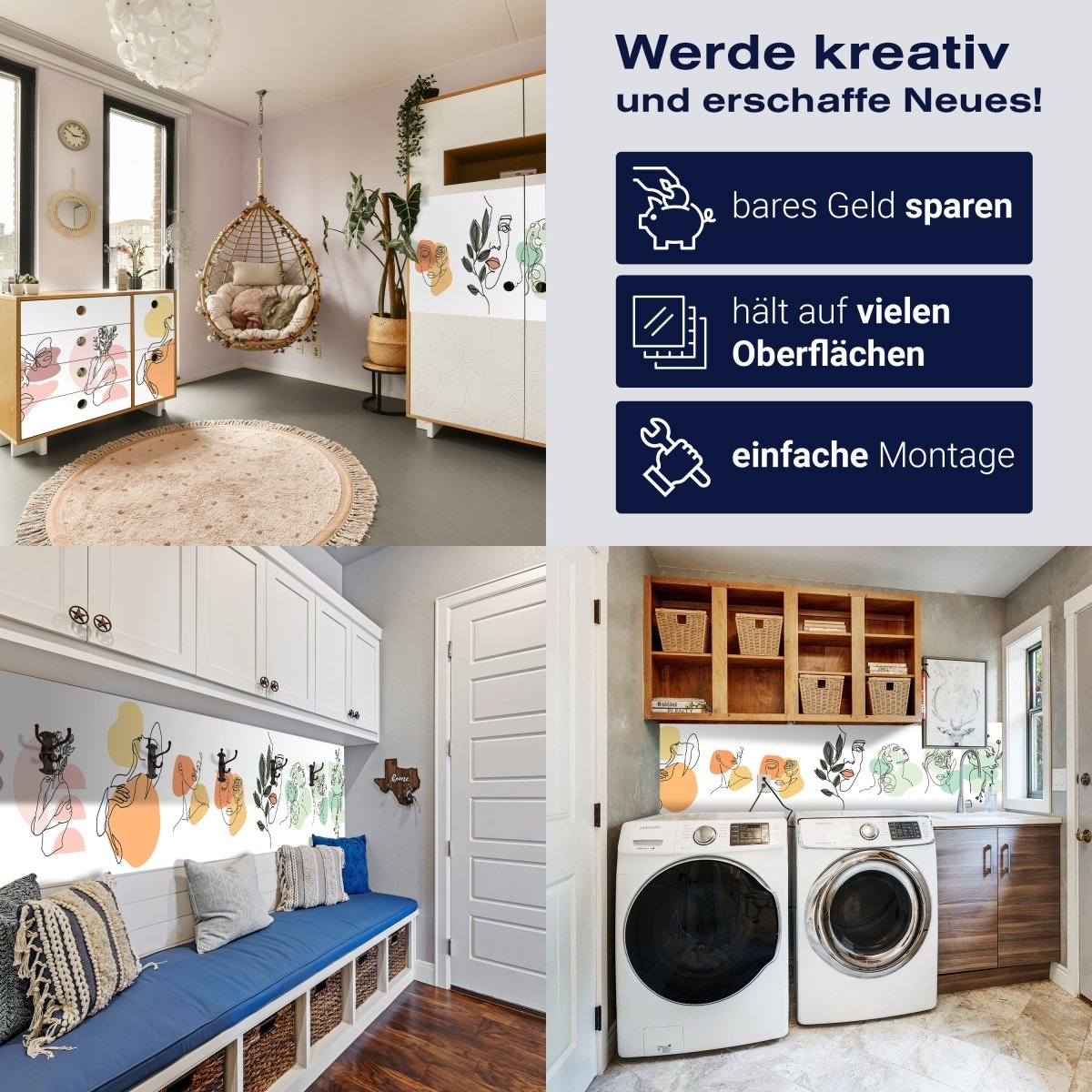 Panorama-Fototapete Minimalistisches Gesicht M0080 - Bild 7 Panorama-Fototapete Minimalistisches Gesicht M0080 - Bild 7