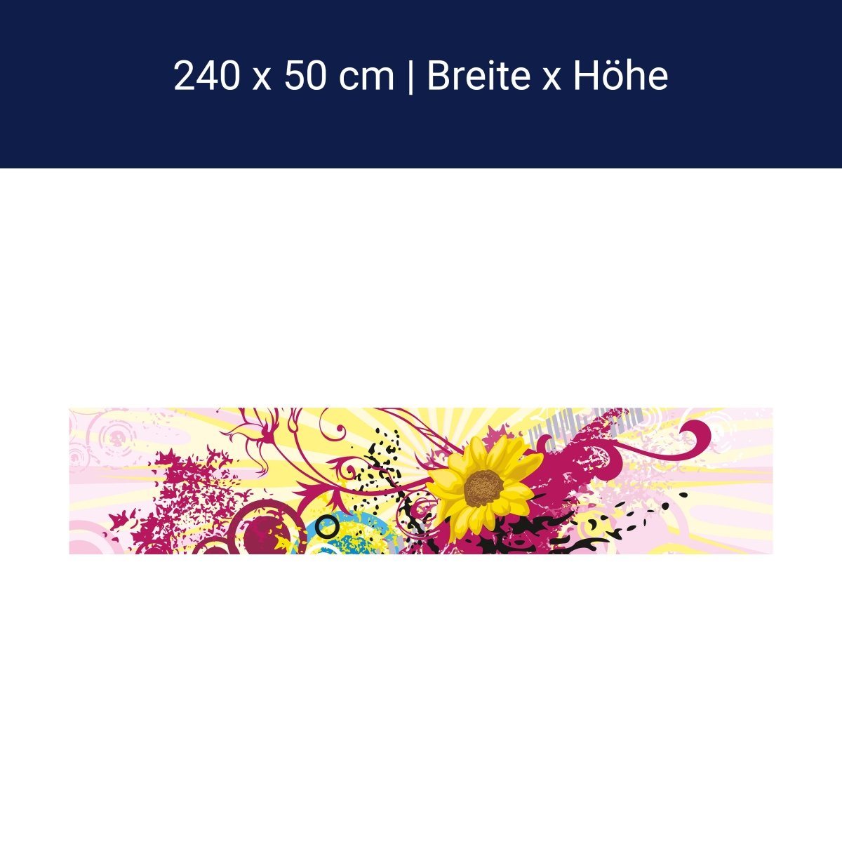 Küchenrückwand Nadine Blüten M0083 Küchenrückwand Nadine Blüten M0083