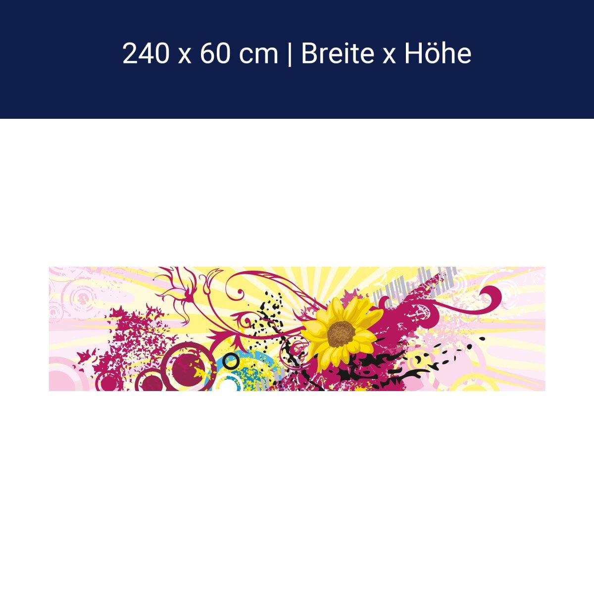 Küchenrückwand Nadine Blüten M0083 Küchenrückwand Nadine Blüten M0083