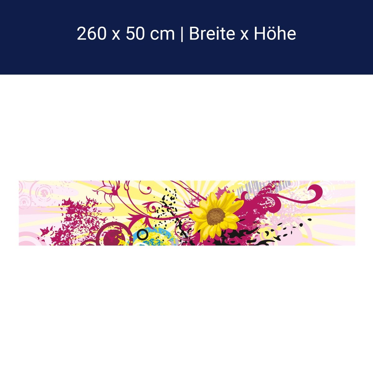 Küchenrückwand Nadine Blüten M0083 Küchenrückwand Nadine Blüten M0083