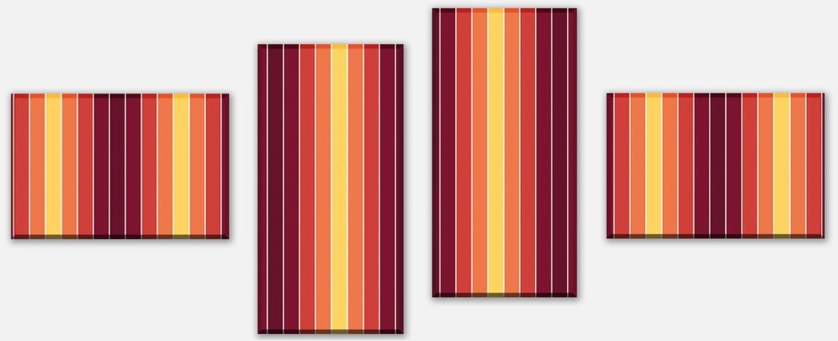 Leinwandbild Mehrteiler Streifen Muster M0084 Leinwandbild Mehrteiler Streifen Muster M0084