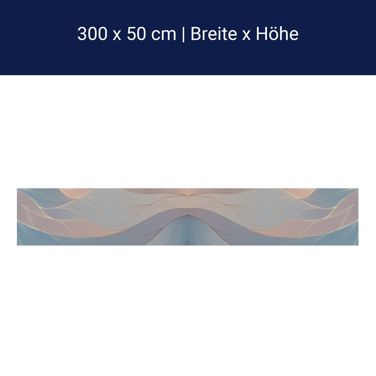 Panorama-Fototapete Pastell Wellen M0085 Panorama-Fototapete Pastell Wellen M0085