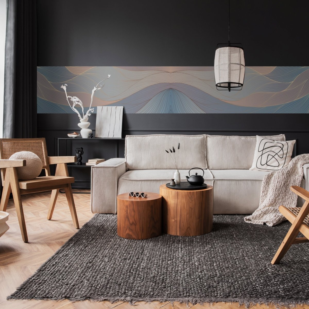 Panorama-Fototapete Pastell Wellen M0085 - Bild 2 Panorama-Fototapete Pastell Wellen M0085 - Bild 2