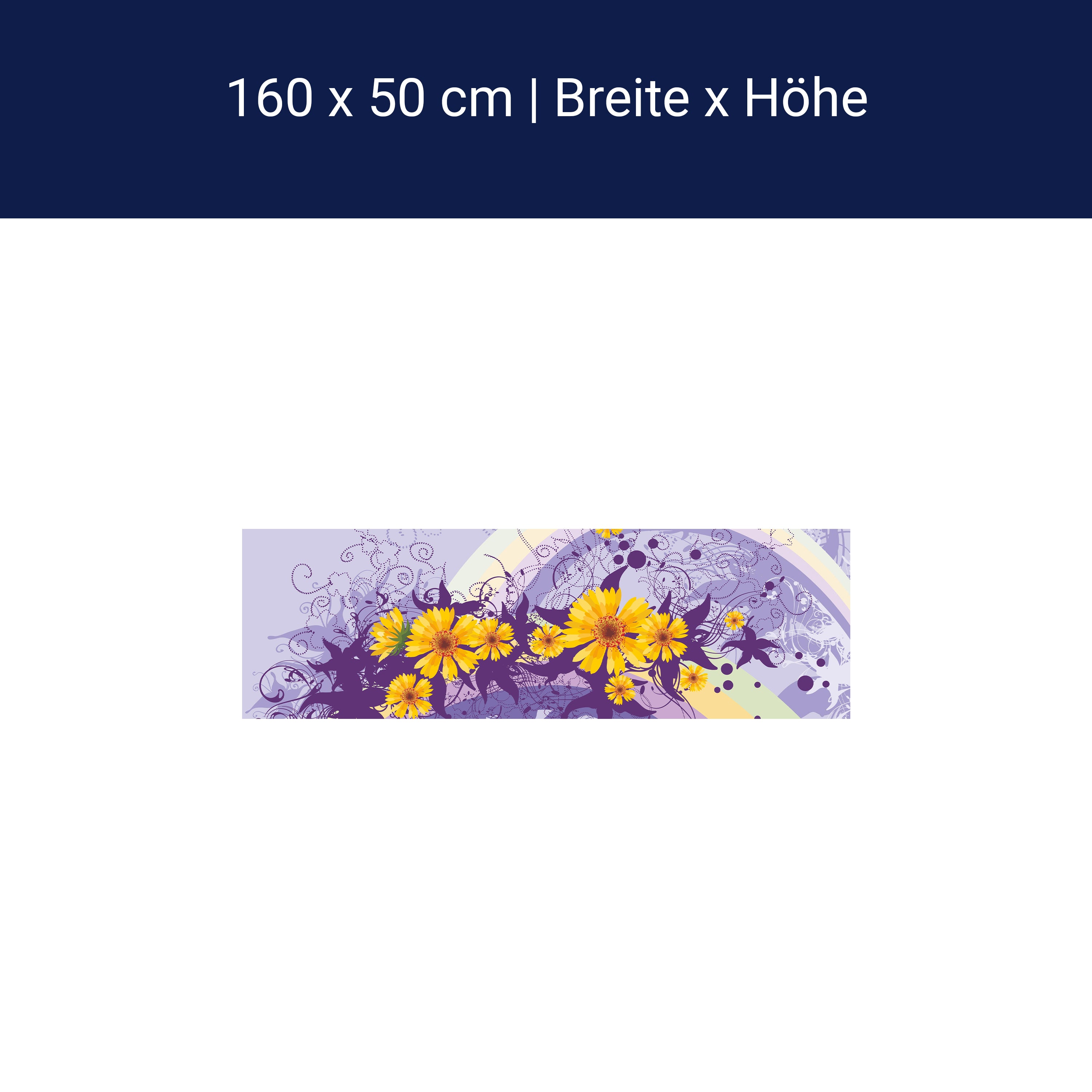 Küchenrückwand Franziska Blüten M0087 Küchenrückwand Franziska Blüten M0087