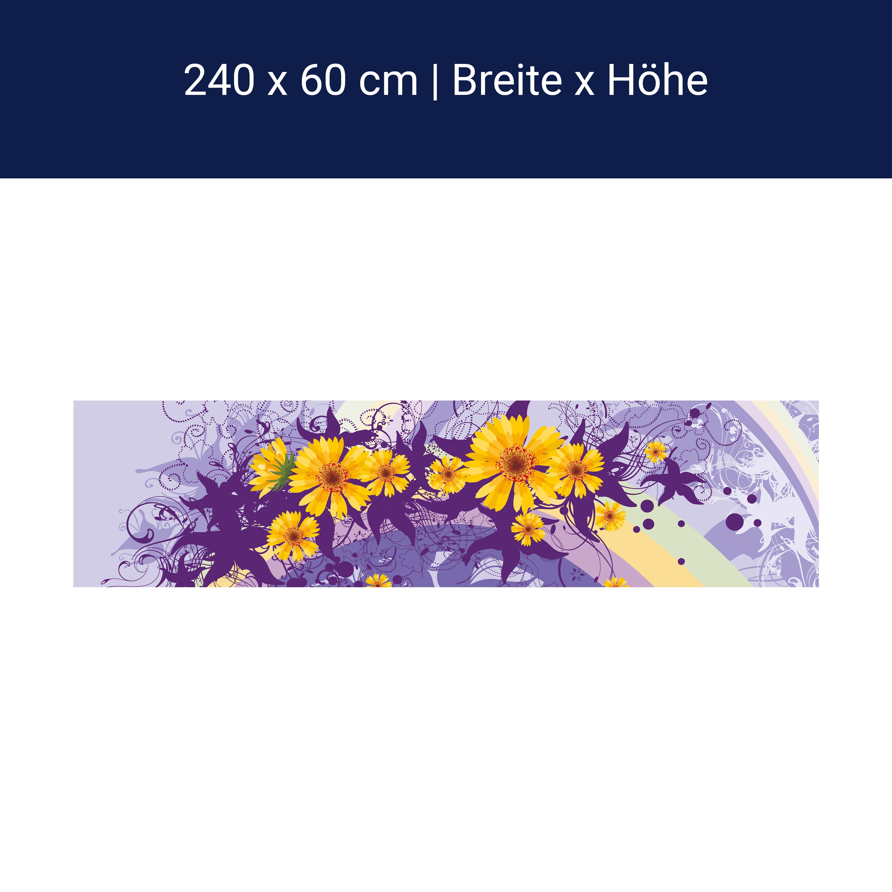 Küchenrückwand Franziska Blüten M0087 Küchenrückwand Franziska Blüten M0087