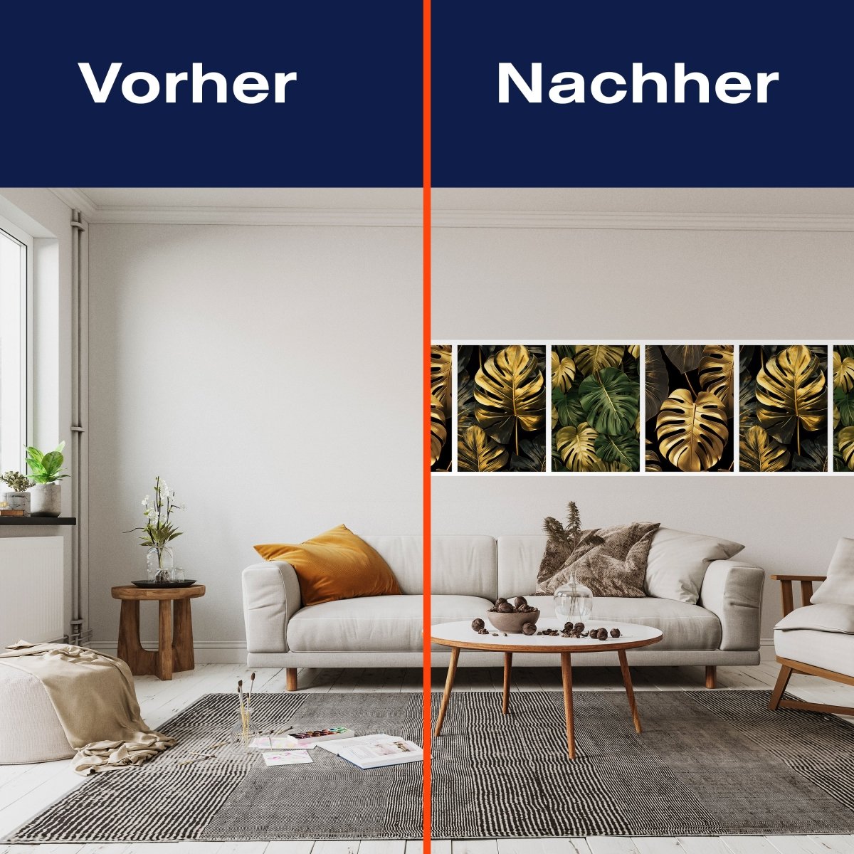 Panorama-Fototapete Goldene Blätter M0087 - Bild 3 Panorama-Fototapete Goldene Blätter M0087 - Bild 3