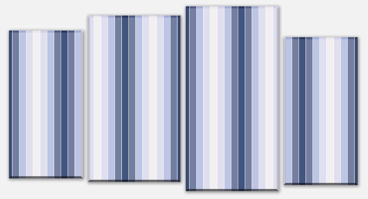 Leinwandbild Mehrteiler Mattes Blau Muster M0088 Leinwandbild Mehrteiler Mattes Blau Muster M0088