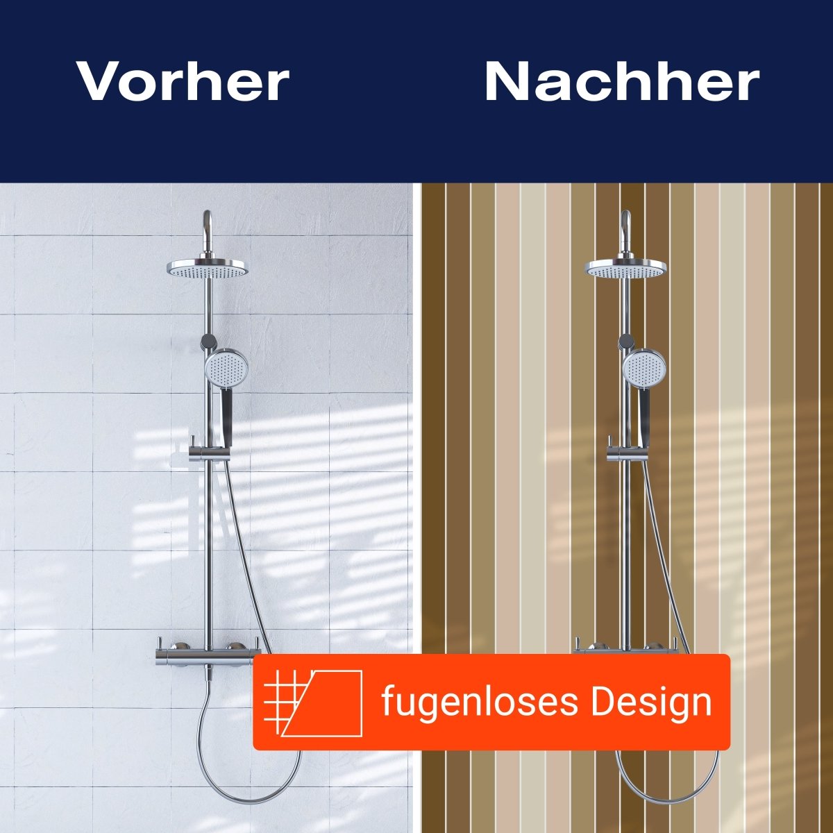 Duschwand Beige Muster M0089 entdecken - Bild 9 Duschwand Beige Muster M0089 entdecken - Bild 9
