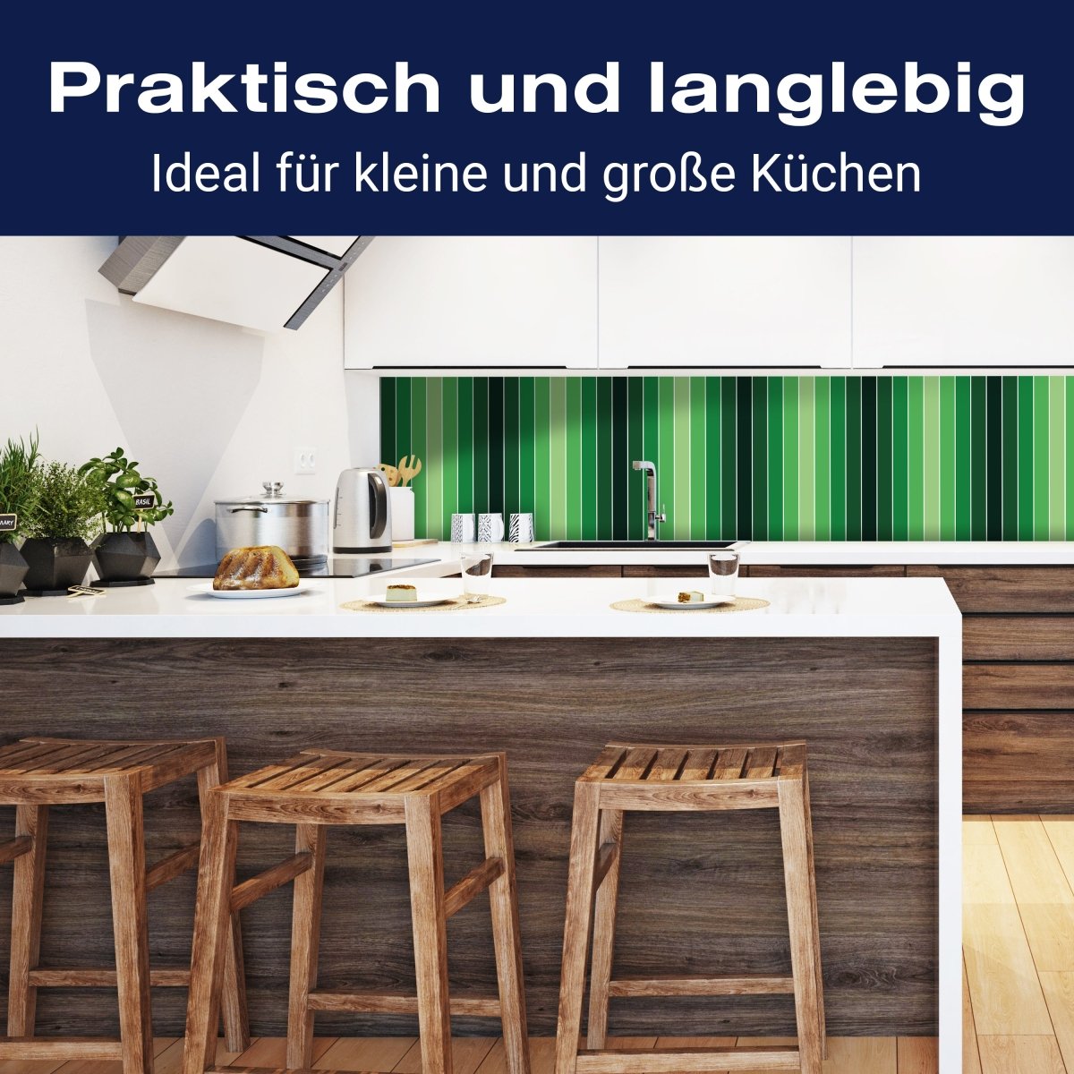 Küchenrückwand Frisches Grün Muster M0090 entdecken - Bild 3 Küchenrückwand Frisches Grün Muster M0090 entdecken - Bild 3