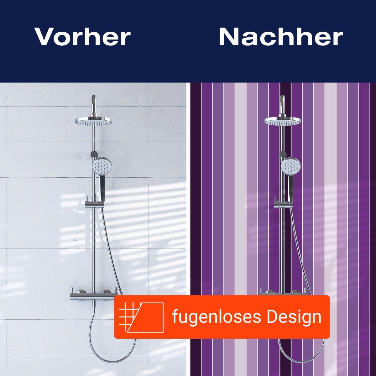 Duschwand Leuchtendes Violett Muster M0092 entdecken - Bild 9 Duschwand Leuchtendes Violett Muster M0092 entdecken - Bild 9