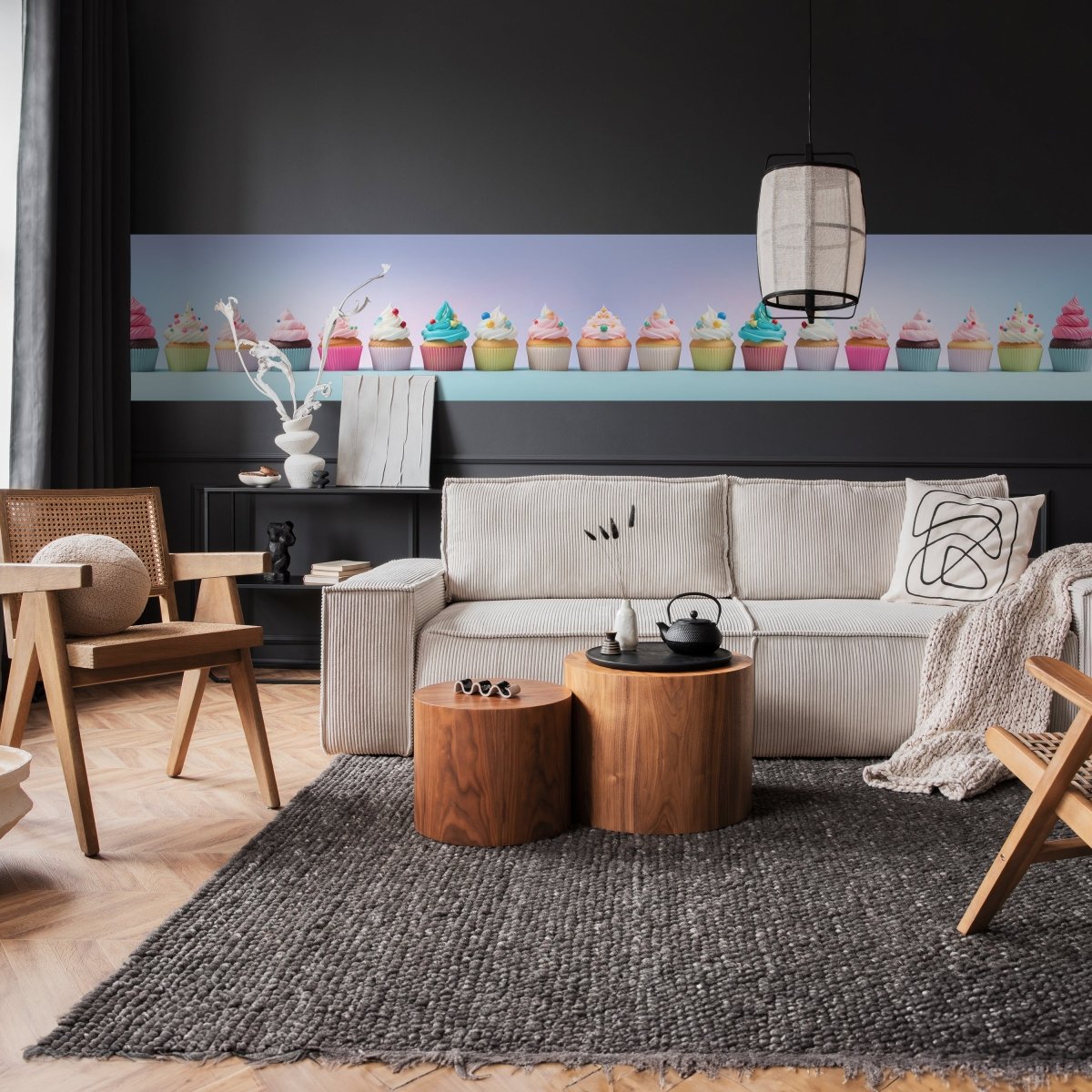 Panorama-Fototapete bunte Cupcakes M0095 - Bild 2 Panorama-Fototapete bunte Cupcakes M0095 - Bild 2