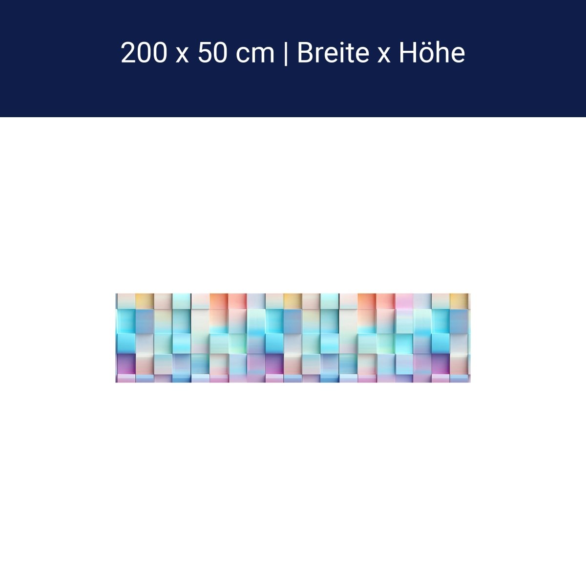 Panorama-Fototapete Abstrakte Würfel M0097 Panorama-Fototapete Abstrakte Würfel M0097