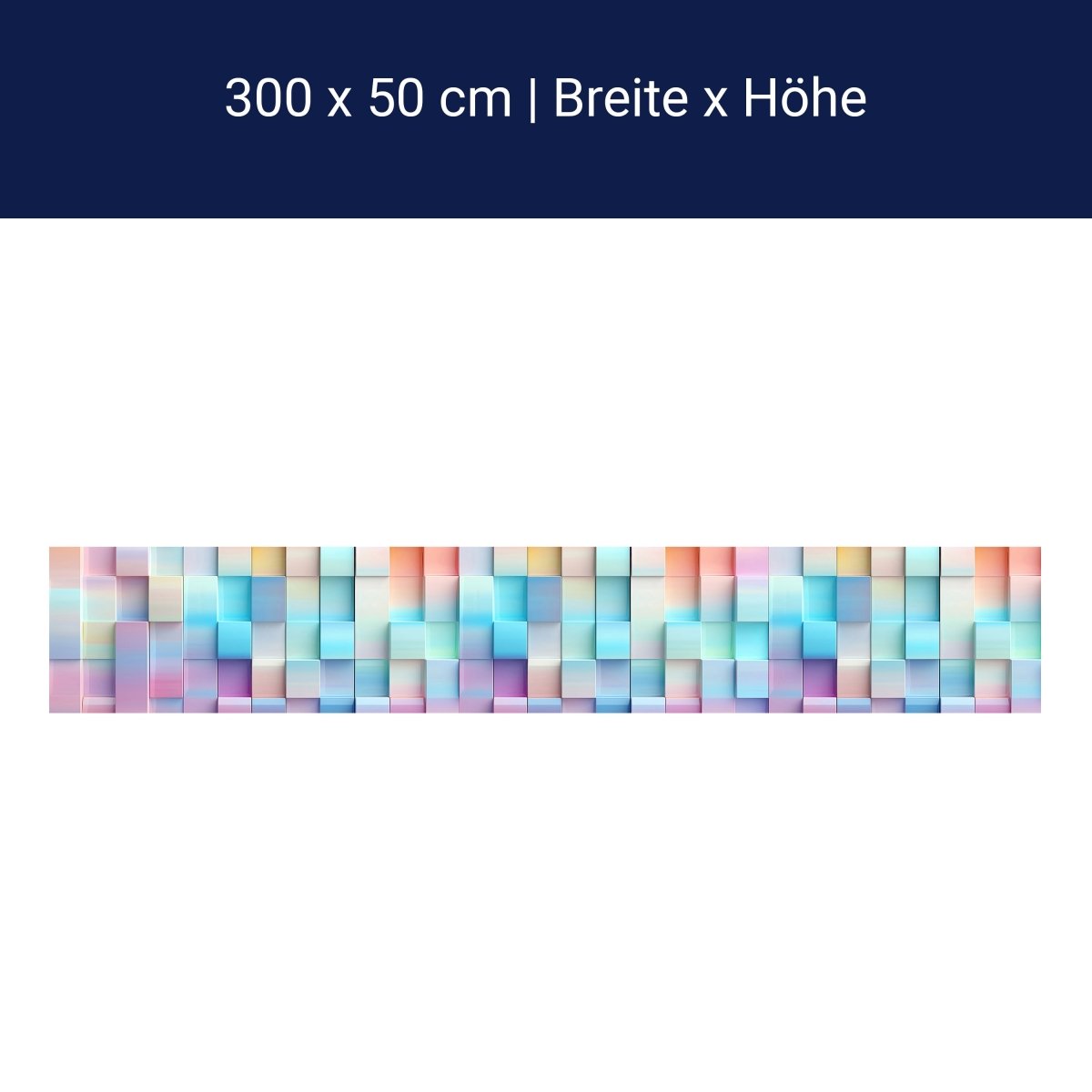 Panorama-Fototapete Abstrakte Würfel M0097 Panorama-Fototapete Abstrakte Würfel M0097